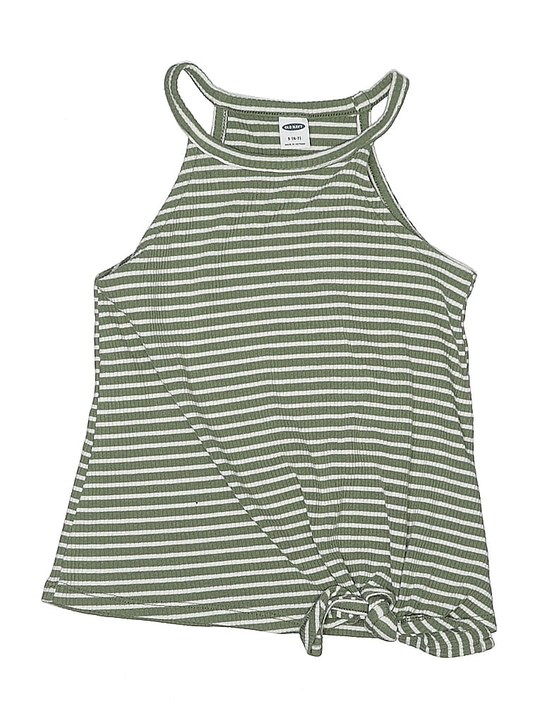 Pre-owned Old Navy Kids' Sleeveless Top Green Halter Neckline Tops