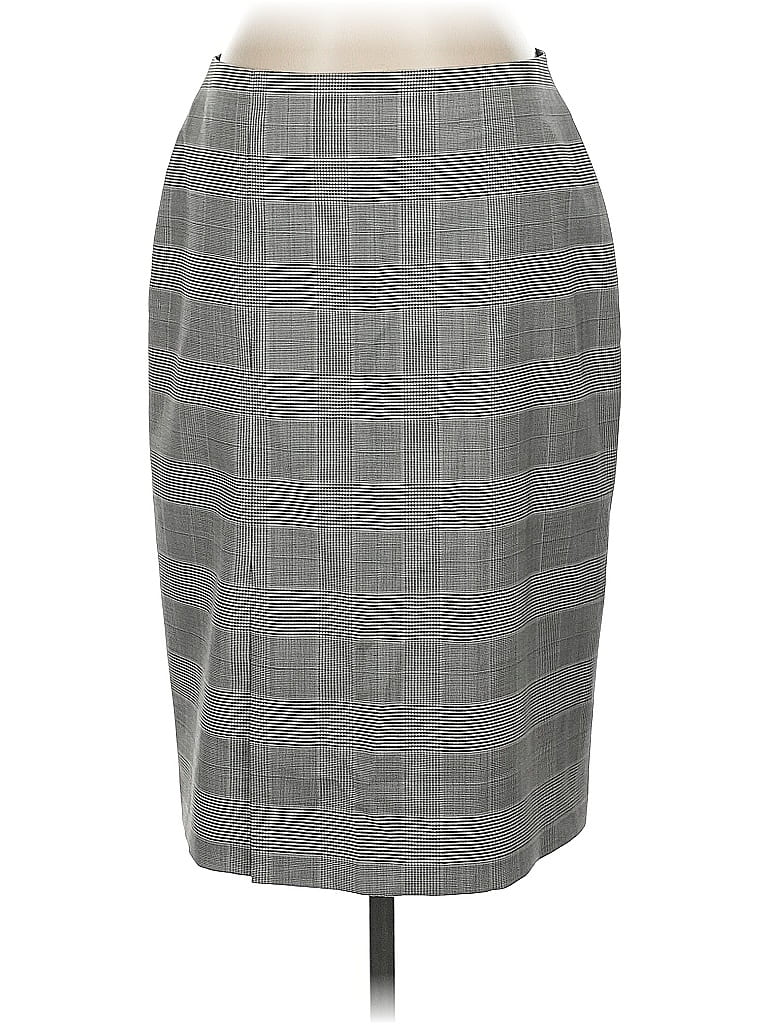 Pre-owned Boss By Hugo Boss Wool Skirt In Gray