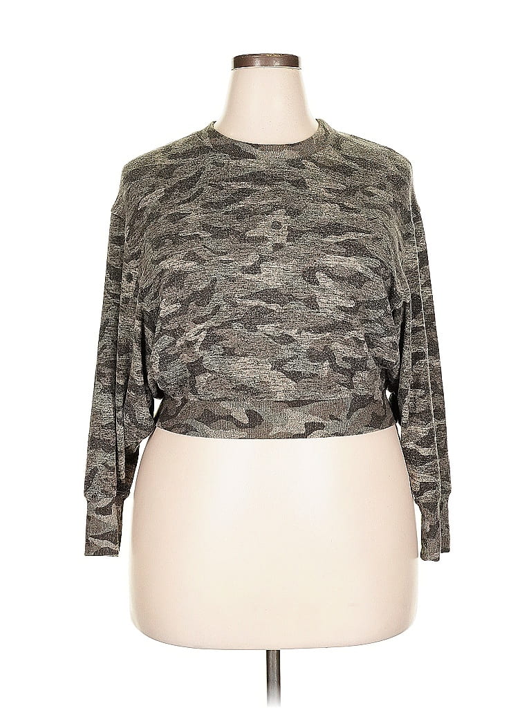 Pre-owned Joie Long Sleeve Top Green Boatneck Tops