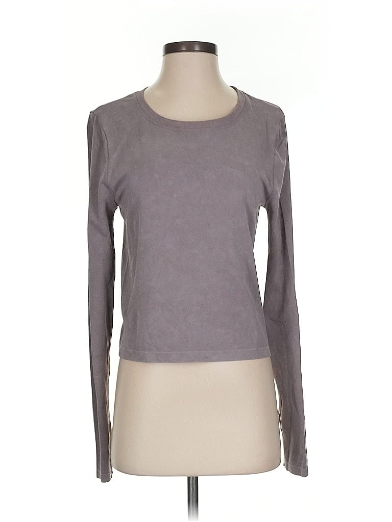 Pre-owned Harmony And Balance Long Sleeve T-shirt In Gray