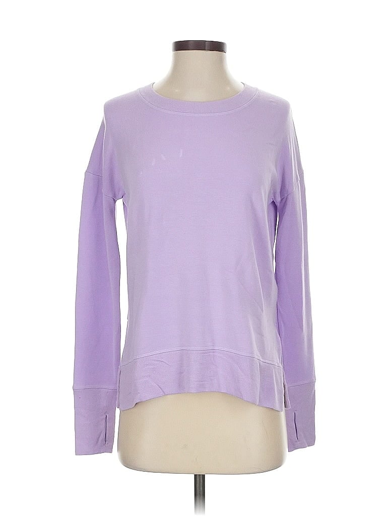 Pre-owned Athleta Sweatshirt In Purple
