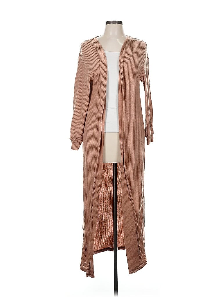 Pre-owned Shein Cardigan Sweater In Brown