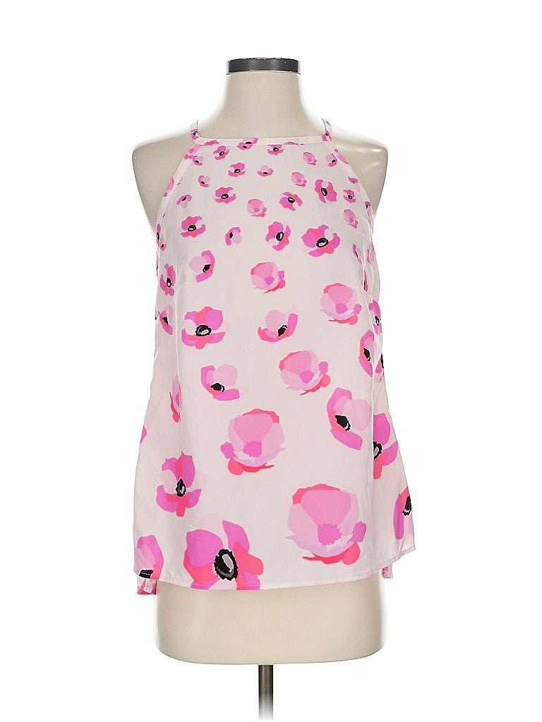 Pre-owned Cabi Tank Top Pink Halter Neckline Tops