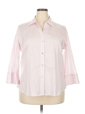 Foxcroft 3/4 Sleeve Button-Down Shirt (view 1)