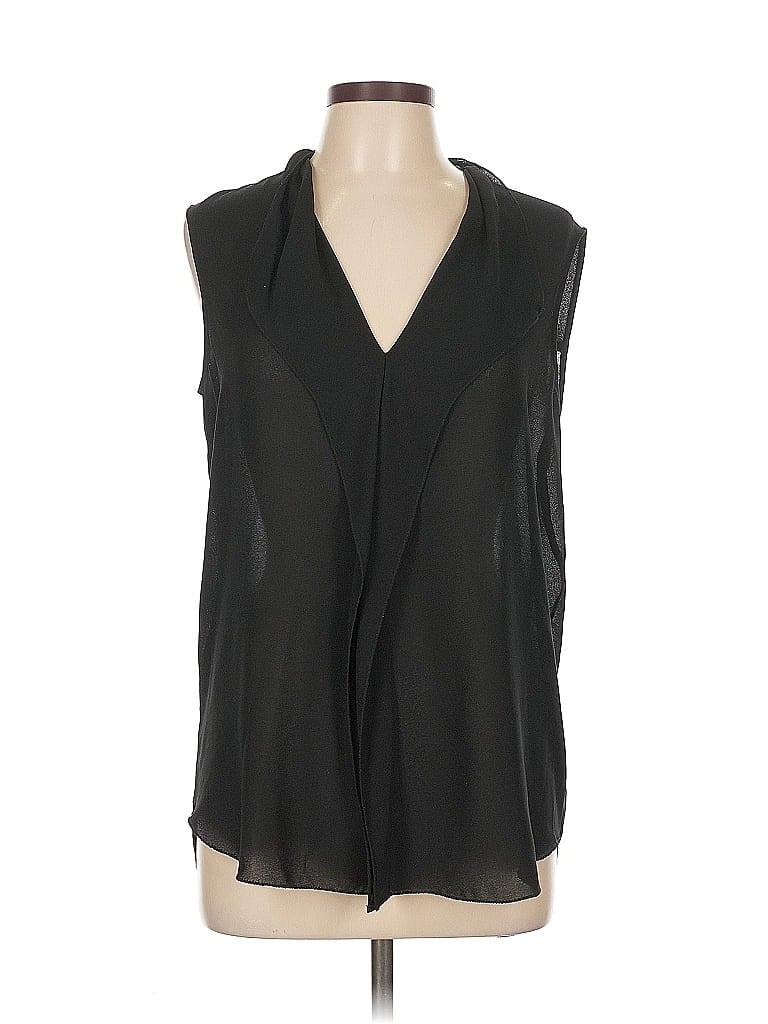 Pre-owned Max Studio Sleeveless Blouse In Black