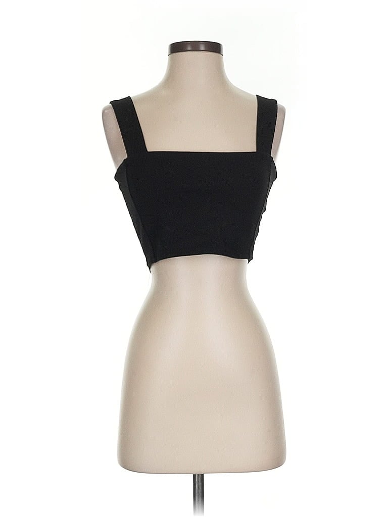 Pre-owned Zara Tank Top Brown Strapless Neckline Tops