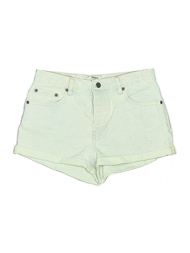 Click to view more detailed imagery on our partner's website Pre-owned Forever 21 Denim Shorts In Green