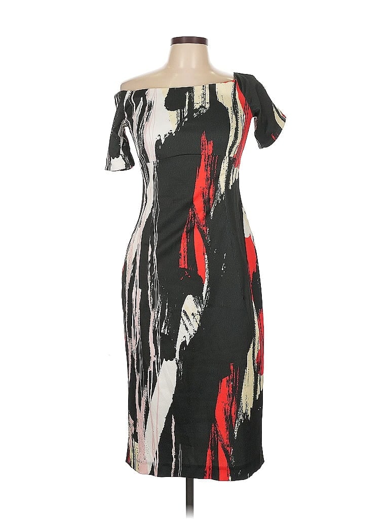 Pre-owned H&m Cocktail Dress In Black