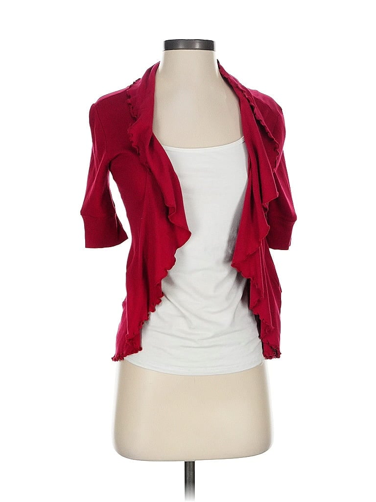 Pre-owned Express Cardigan Sweater In Red