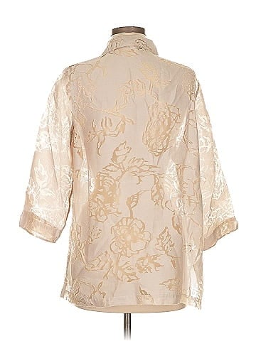 TanJay 3/4 Sleeve Button-Down Shirt (view 2)