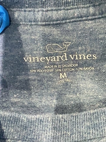 Vineyard Vines Blue Short Sleeve T-Shirt Size 12 - 14