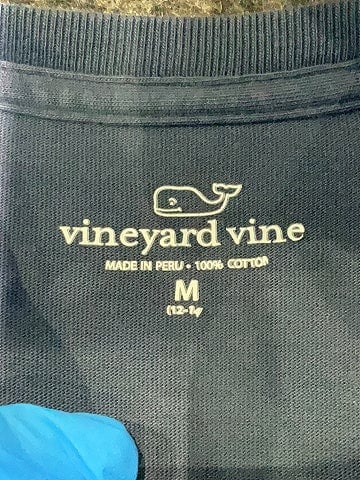 Vineyard Vines 100% Cotton Blue Short Sleeve T-Shirt Size 12 - 14