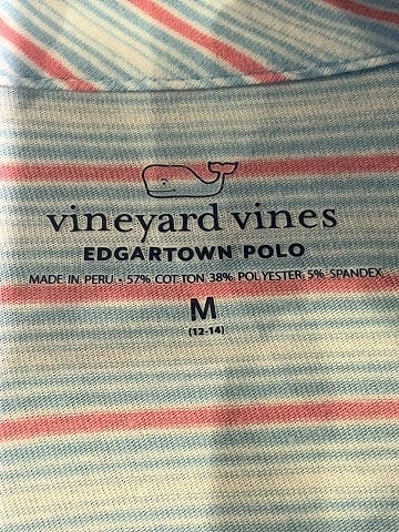 Vineyard Vines Blue Short Sleeve Polo Size 12 - 14