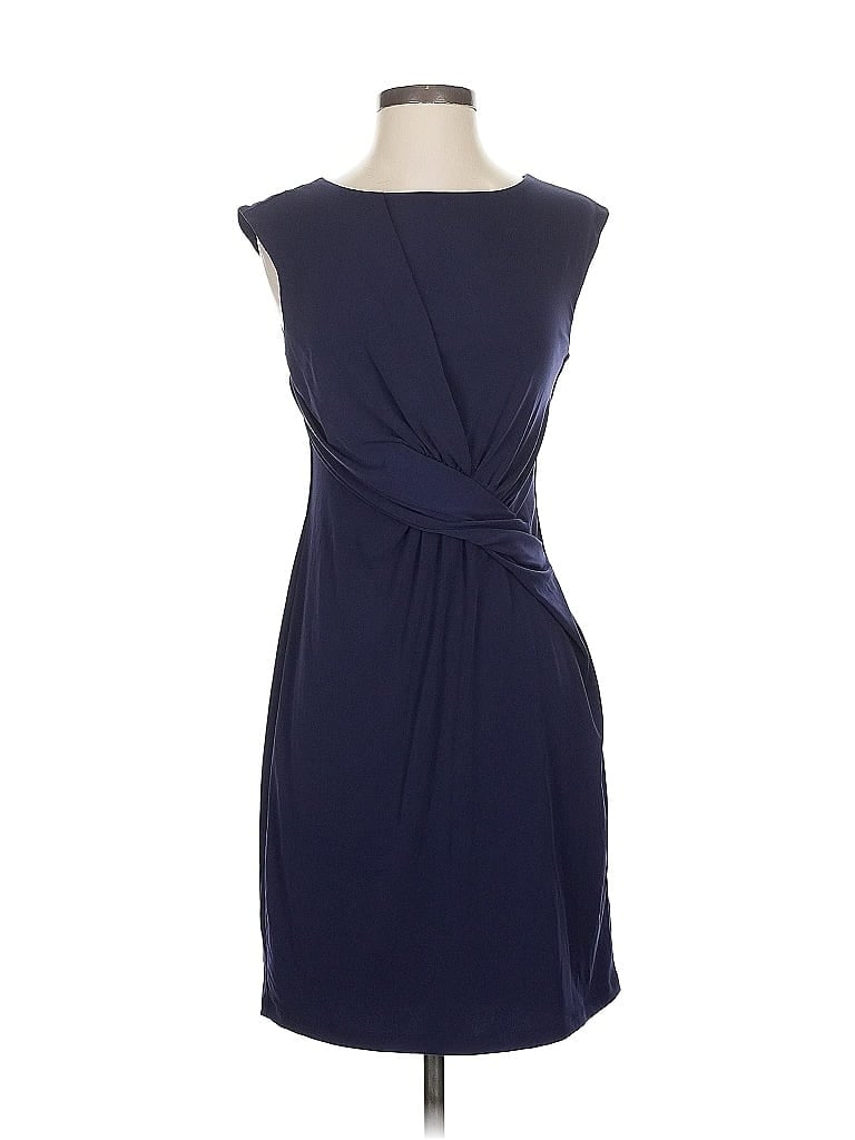 Pre-owned Ann Taylor Loft Cocktail Dress In Blue