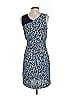 Matthew Williamson 100% Polyester Print Blue Cocktail Dress Size 4 - photo 2