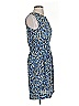 Matthew Williamson 100% Polyester Print Blue Cocktail Dress Size 4 - photo 4