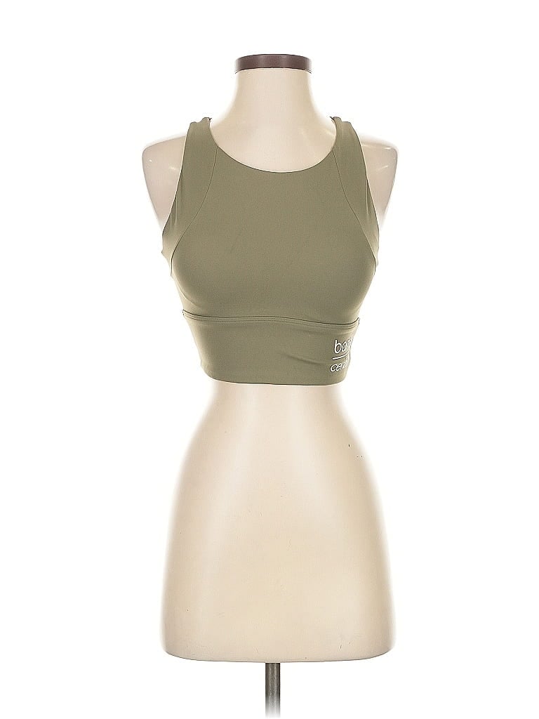 Pre-owned Assorted Brands Tank Top Green Halter Neckline Tops