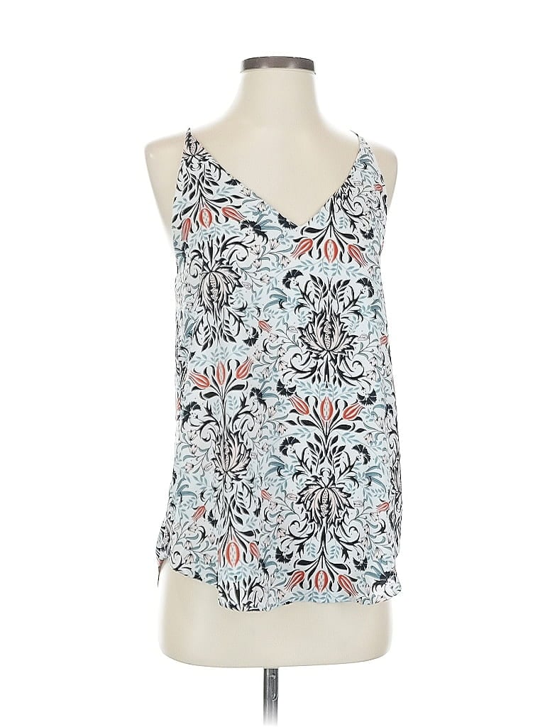 Pre-owned Ann Taylor Loft Outlet Sleeveless Blouse In Blue