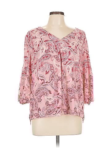 Soho JEANS NEW YORK & COMPANY 3/4 Sleeve Blouse (view 1)
