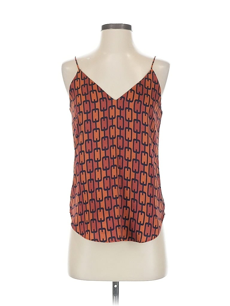 Pre-owned Express Sleeveless Blouse In Orange