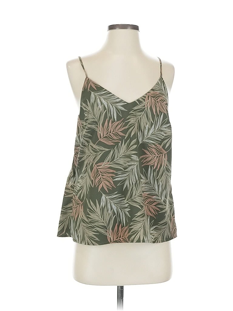 Pre-owned A New Day Sleeveless Top Green Halter Neckline Tops