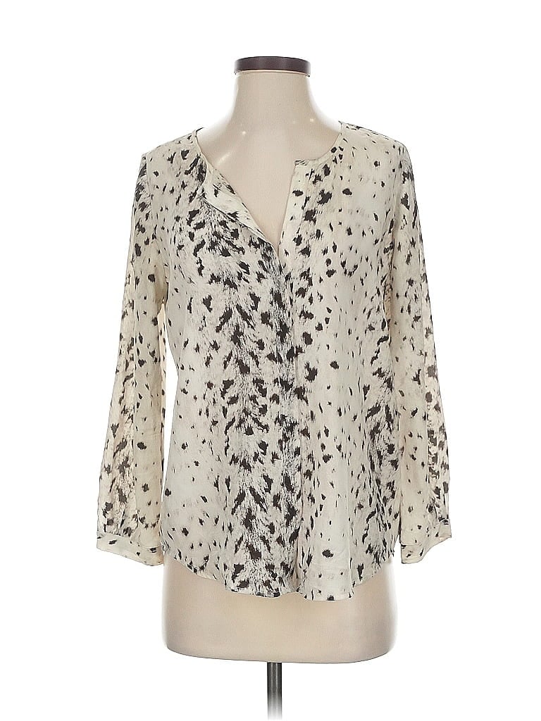 Pre-owned Joie 3/4 Sleeve T-shirt In White