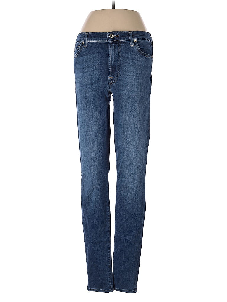 Pre-owned 7 For All Mankind Jeans In Blue