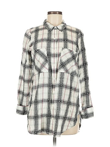 Mudd 3/4 Sleeve Button-Down Shirt (view 1)