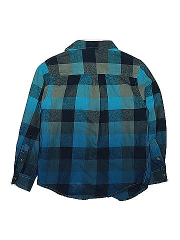 Wonder Nation Long Sleeve Button-Down Shirt (view 2)