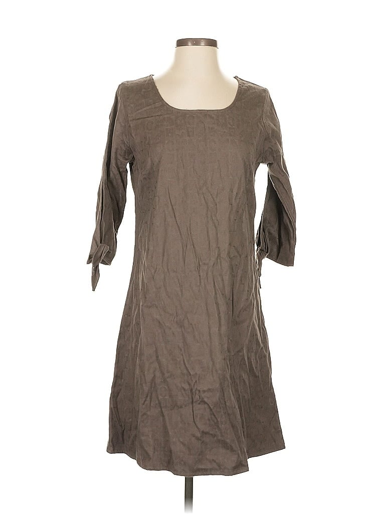 Pre-owned Garnet Hill Casual Dress In Brown
