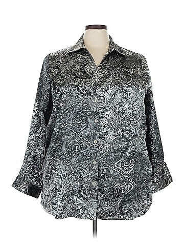 Susan Graver Long Sleeve Polo (view 1)