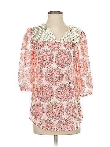 Calypso St. Barth For Target 3/4 Sleeve Silk Top (view 1)