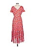 Tanya Taylor Floral Red Casual Dress Size 10 - photo 2