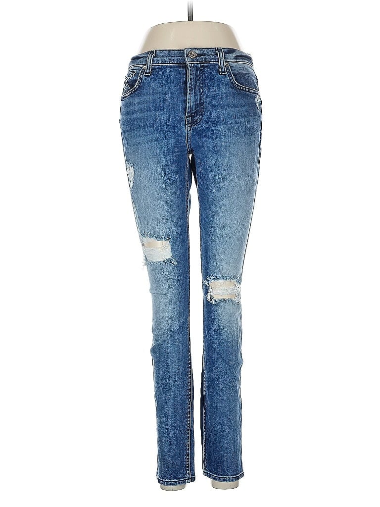 Pre-owned 7 For All Mankind Jeans In Blue
