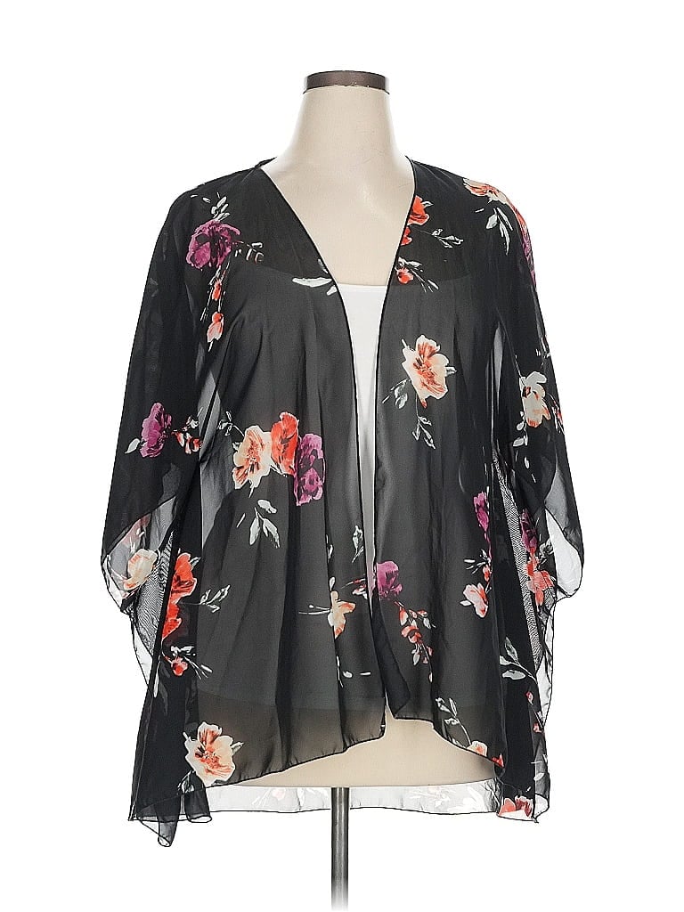 Pre-owned Rue21 Kimono In Black