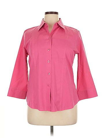 Foxcroft 3/4 Sleeve Button-Down Shirt (view 1)