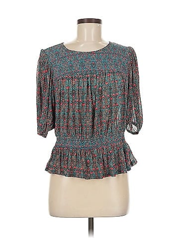 Scoop 3/4 Sleeve Blouse (view 1)