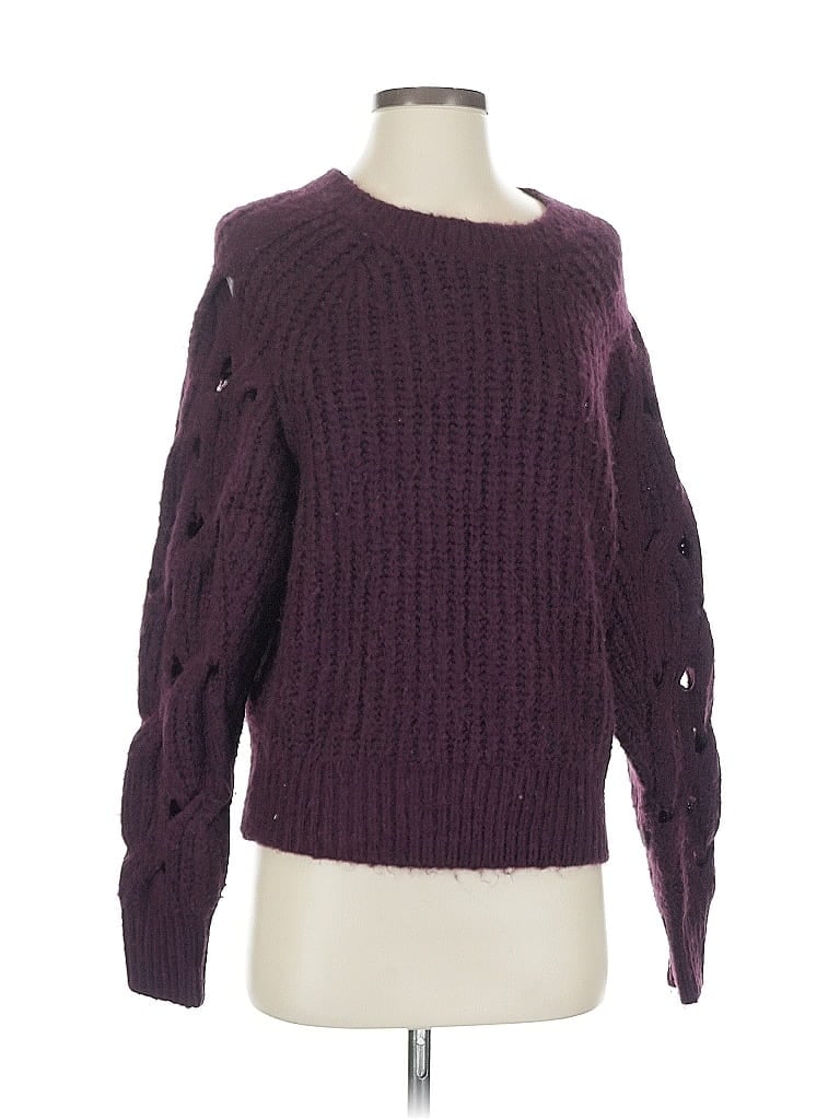 Pre-owned Express Pullover Sweater In Purple