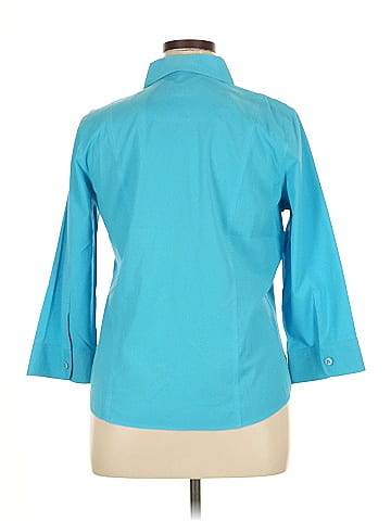 Foxcroft 3/4 Sleeve Button-Down Shirt (view 2)
