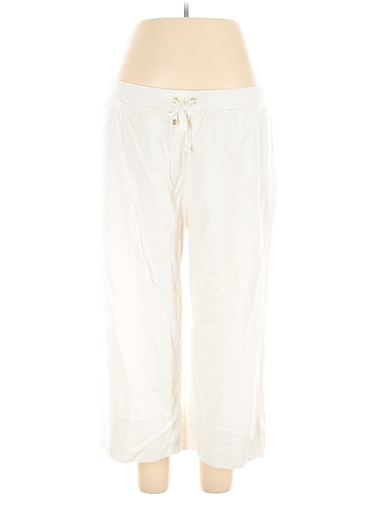 Click to view more detailed imagery on our partner's website Pre-owned Anne Klein Linen Pants In White