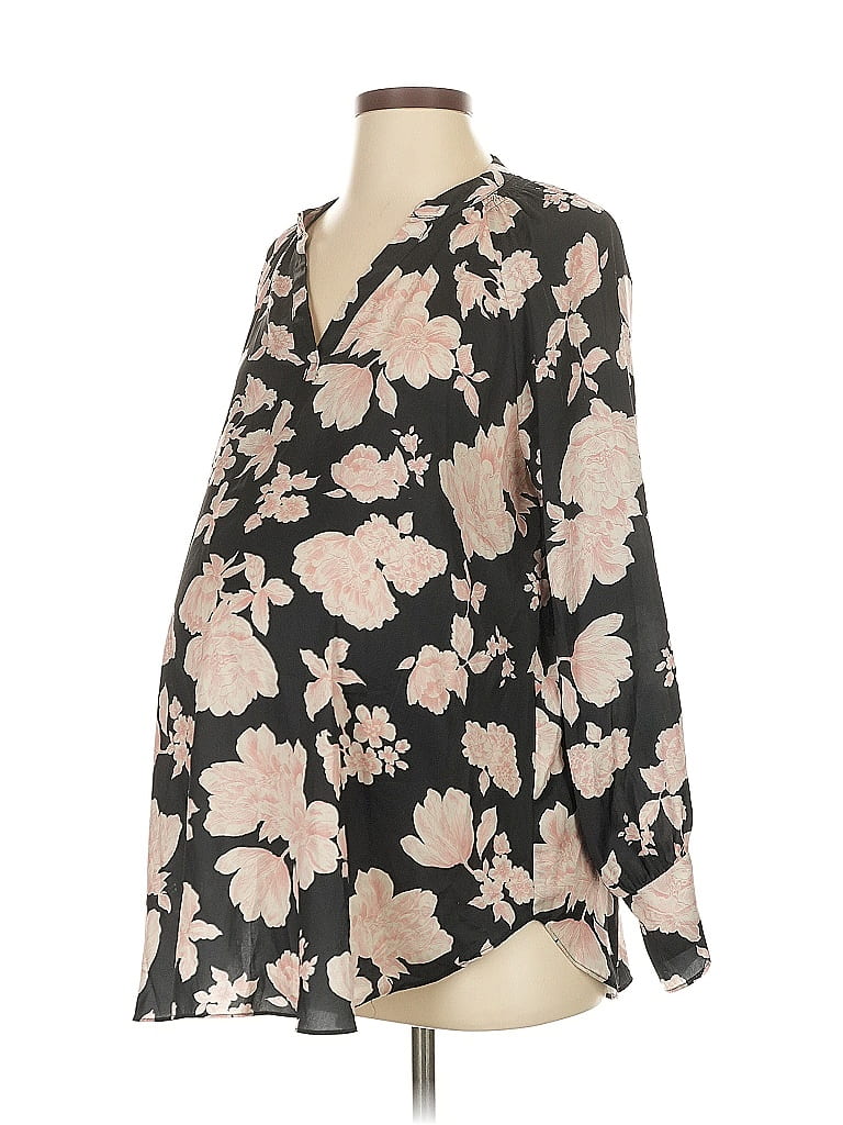 Ingrid + Isabel Black 3/4 Sleeve Blouse Size S - photo 1