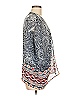Trixxi 100% Polyester Gray Blue Kimono Size M - photo 4