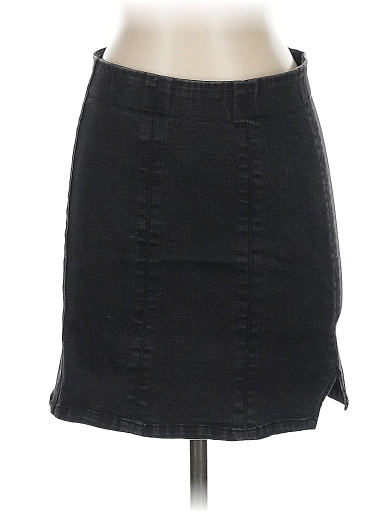 JOLT Pre-owned Denim Skirt In Black
