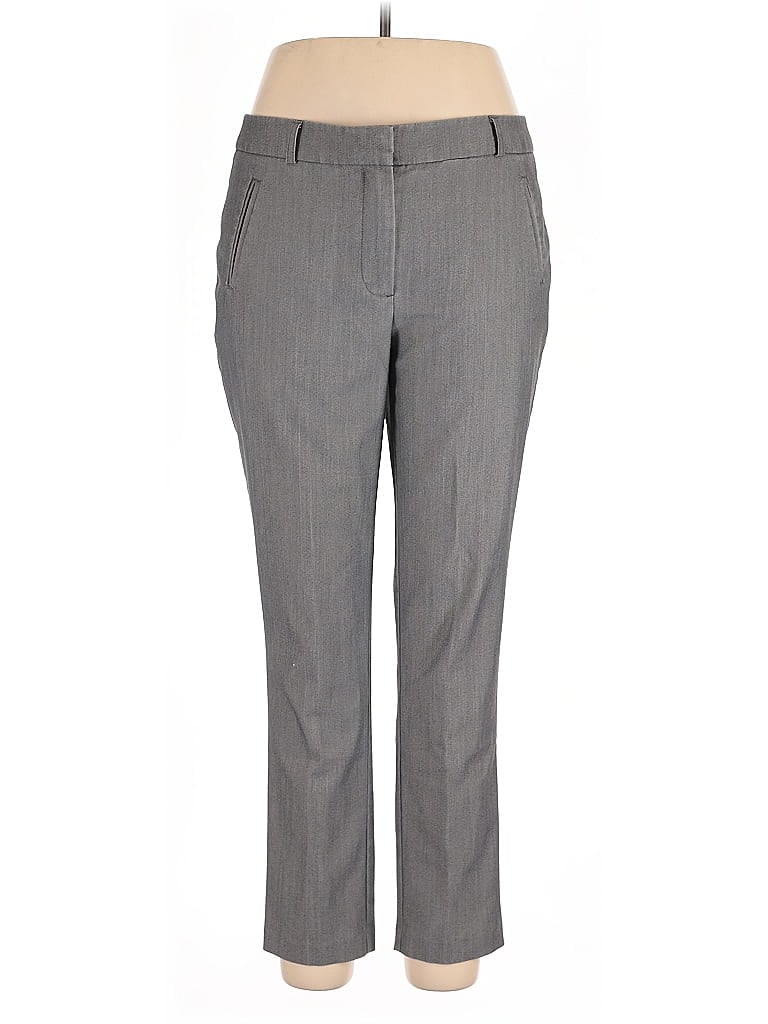 Pre-owned Larry Levine Dress Pants In Gray