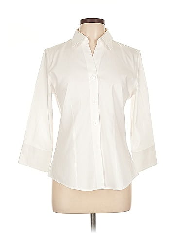 Foxcroft 3/4 Sleeve Button-Down Shirt (view 1)