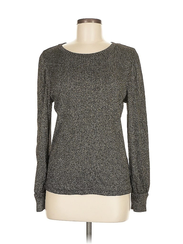 Pre-owned Ann Taylor Loft Pullover Sweater In Gray