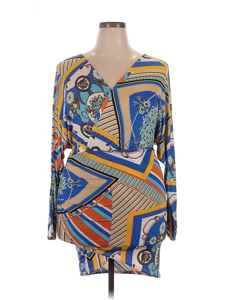 Pre-owned Assorted Brands Casual Dress In Blue