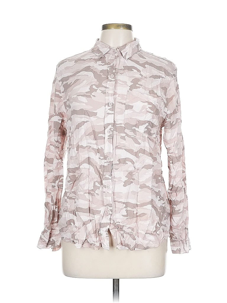 Pre-owned Beachlunchlounge Long Sleeve Blouse In Pink