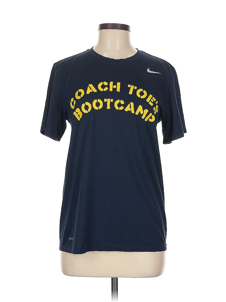 Pre-owned Nike Active T-shirt In Blue