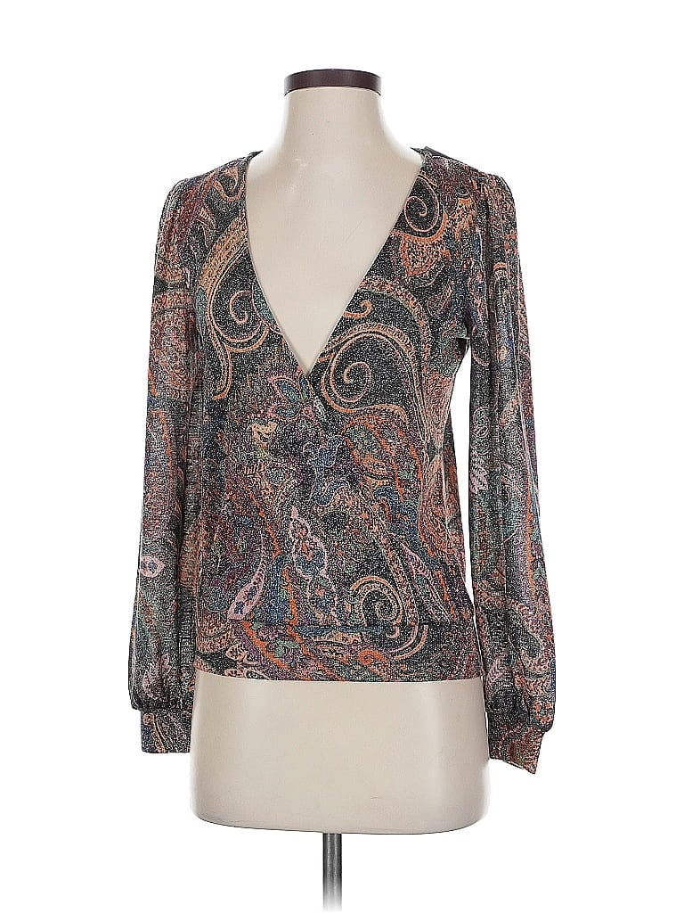 Willow & Root Long Sleeve Blouse In Multi